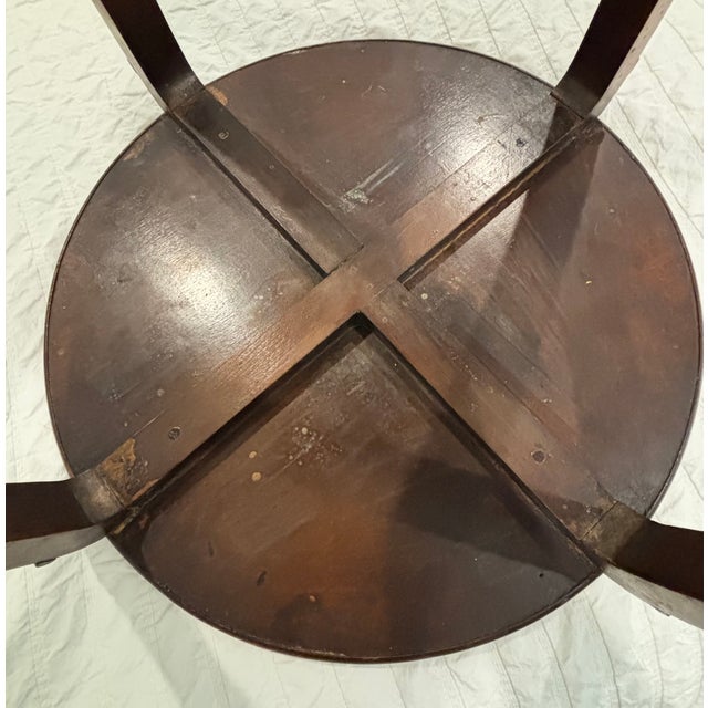 1930s Antique 1930s American Art Deco Oak Side Table For Sale - Image 5 of 15