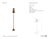 Julie Neill by Visual Comfort Signature Alberto 70" Floor Torchiere in Antique Bronze Leaf Designer: Julie Neill Height:...