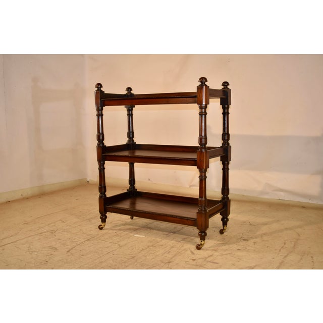 Victorian 19th Century English Mahogany Dumbwaiter For Sale - Image 3 of 8