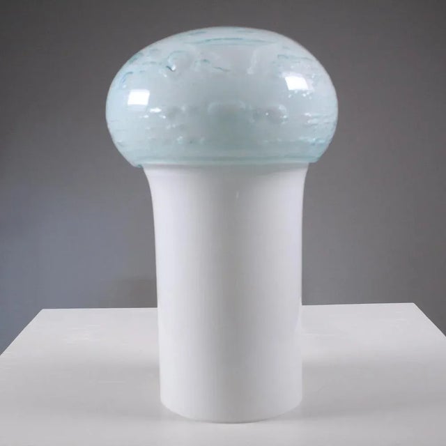 Mushroom-Shaped Table Lamp in Murano Glass with Bubbles from Vistosi For Sale - Image 11 of 11