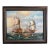 Original Marine Naval Battle Oil Painting Sailing Ships Seascape Framed, Signed For Sale