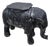 Antique Balinese Finely Detailed Patina Hammered Bronze Saddled Elephant Plant-Stand/Cocktail Table For Sale