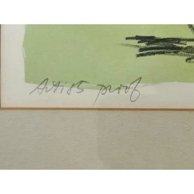 Girl Reaching Forward Lithograph by Albert Walker Signed & Framed, Artist Proof 1950's For Sale In New York - Image 6 of 10