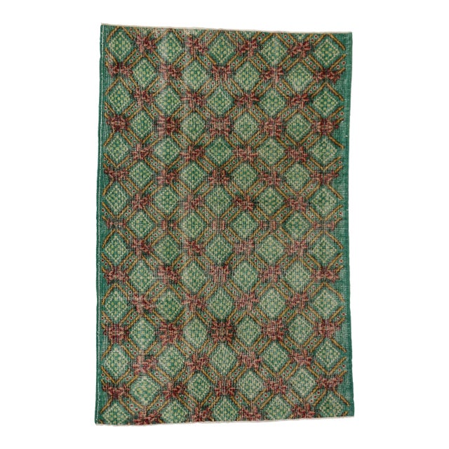 Vintage Turkish Sivas Rug - 03'10 x 06'00 For Sale