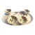 1910s Asian Japanese Saki Cups and Tray For Sale