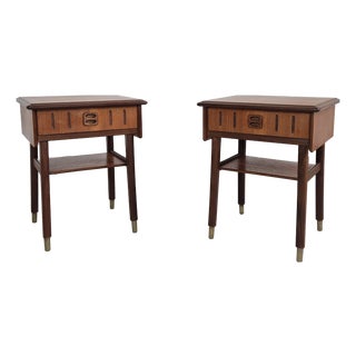 Norwegian Nightstands in Teak, 1960s, Set of 2 For Sale