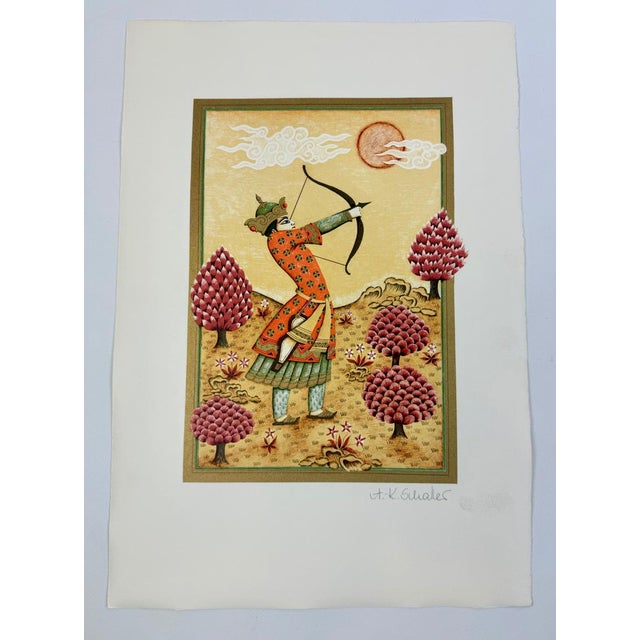 Anne-Kristin Schaller, Depictions of One Thousand and One Nights, 1980s, Lithograph, Set of 4, in Flawless conditions....