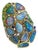 Bochic “Orient” Vintage Sapphire, Garant & Blue Opal Set In 18K Gold & Silver For Sale