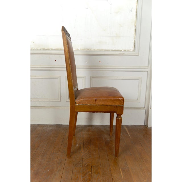 Art Deco Side Chairs in Carved Walnut attributed to Gauthier-Poinsignon, 1920s, Set of 6 For Sale - Image 12 of 18