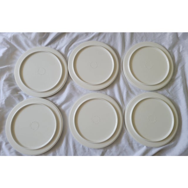 Plastic 1960s Modernist Massimo Vignelli for Heller Melamine Black and White Dining Set- 19 Pieces For Sale - Image 7 of 13