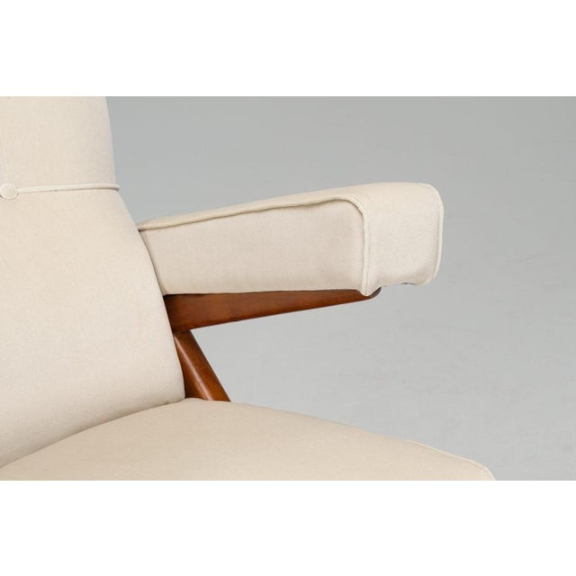 Brown Lounge Chair attributed to Franco Albini, Italy, 1940s For Sale - Image 8 of 18