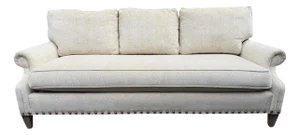 Wesley Hall Rolled Arm Single Cushion Sofa
