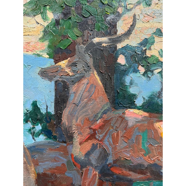 Impressionist "Lions!!! Scourge of the Greater Kudo" George T. Chakos Fine Art For Sale - Image 3 of 8