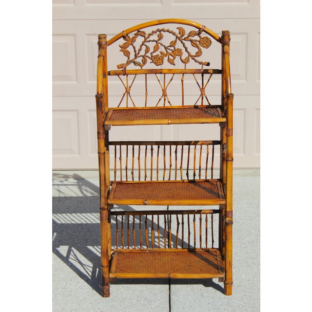 Bring a touch of timeless elegance to your home with this exquisite vintage French-style bamboo and rattan folding...