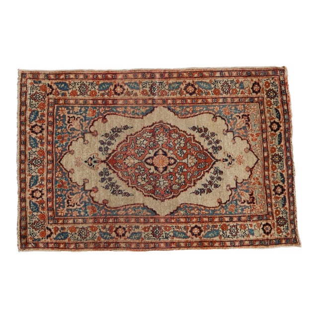 Antique Tabriz Rug Mat - 1'11" x 2'11" For Sale