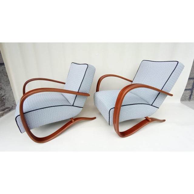 H-269 Lounge Chairs by Jindrich Halabala for Up Zavody, 1930s, Set of 2 For Sale - Image 13 of 14
