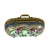 Victorian Limoges France Porcelain Suitcase Trinket Box | Hand Painted Floral Carpet Bag | Valise | Purse | Footed For Sale - Image 3 of 13