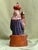 Seated Virgin and Child in Polychrome Wood For Sale - Image 9 of 12
