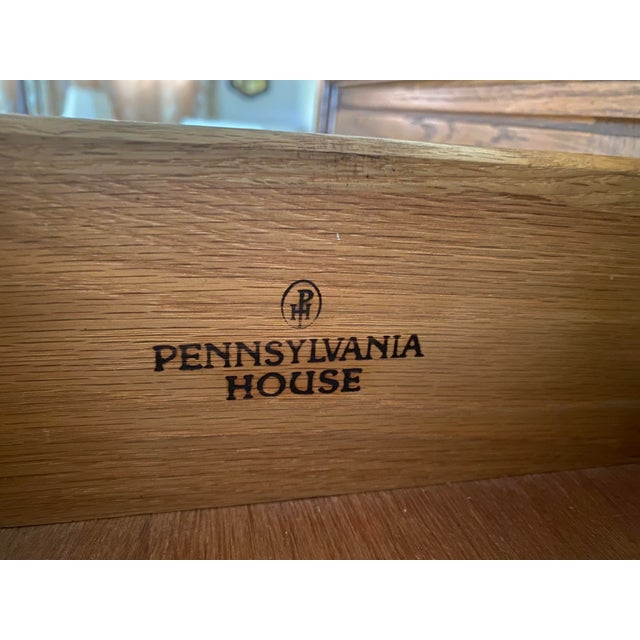 Vintage Pennsylvania House Solid Oak Door Chest. It has five pull-out drawers on the right and a door on the left with...