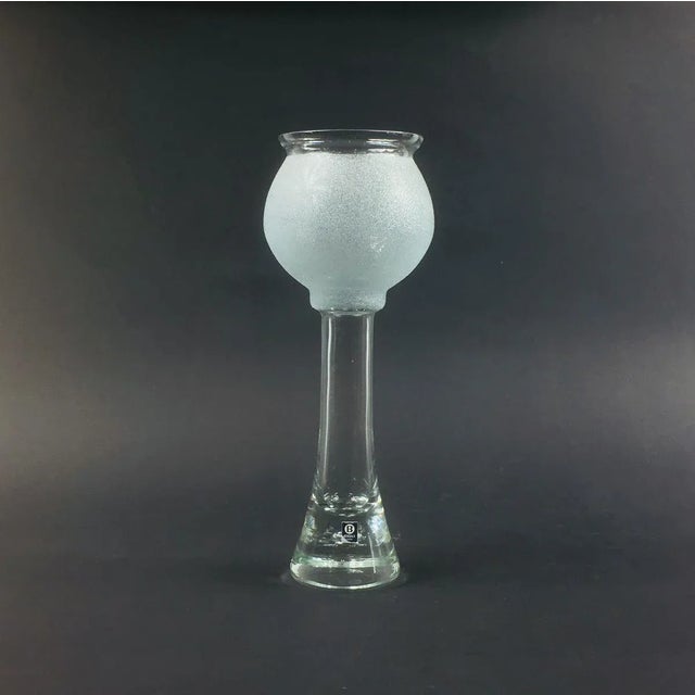 Swedish Glass Vase from Bergdala, 1960s For Sale - Image 8 of 8