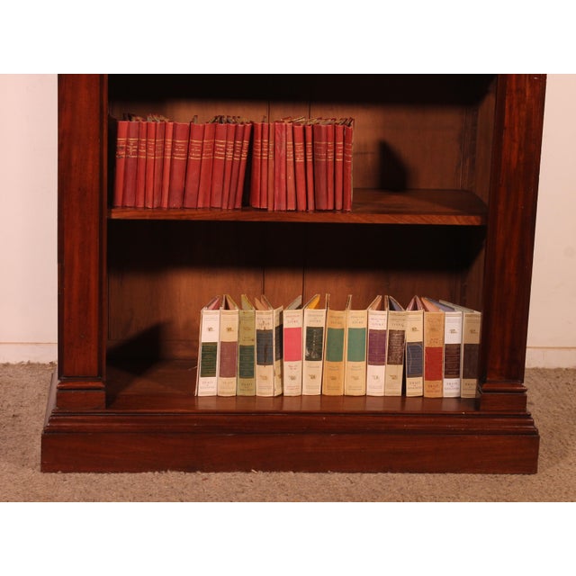 William IV Mahogany Open Bookcase with Secret Drawer, England, 1830s For Sale - Image 6 of 14