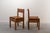 Rationalist French Chairs in Leather and Wood, 1970s, Set of 2 For Sale - Image 4 of 12