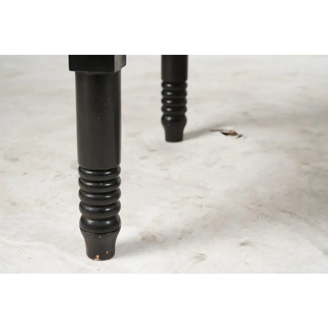 Mid 20th Century Ebonized Turned Wood Coffee Table For Sale In Los Angeles - Image 6 of 11