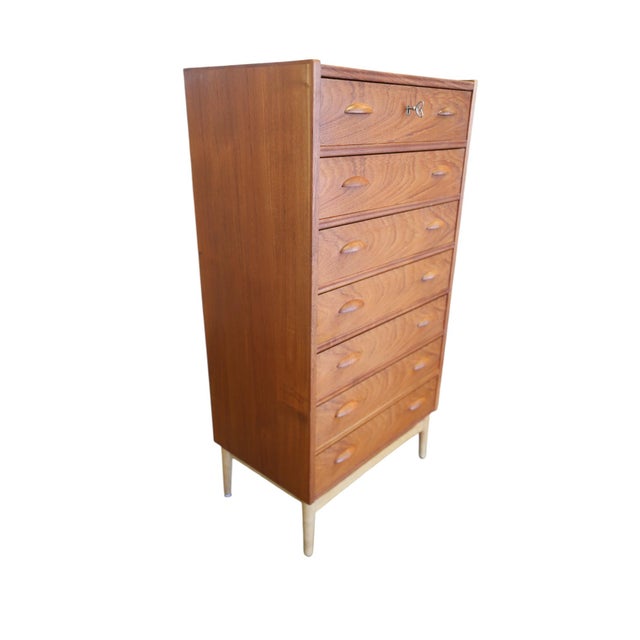 Danish Chest of Drawers in Teak with Seven Drawers, 1960s For Sale - Image 6 of 15