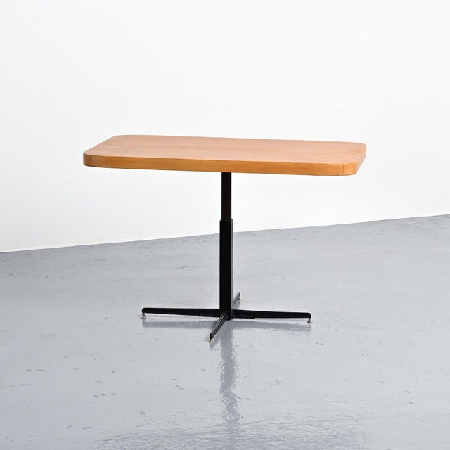 Adjustable Table by Charlotte Perriand for Les Arcs, 1975 For Sale - Image 6 of 16