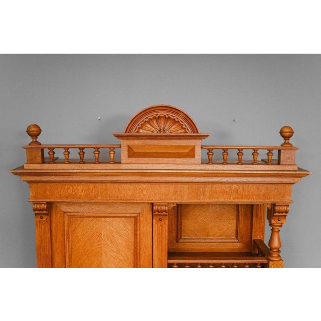 Gründerzeit Sideboard in Oak, 19th Century For Sale - Image 10 of 18
