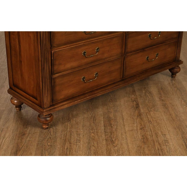 Brown Ethan Allen British Classics Collection 'Marques' Double Dresser For Sale - Image 8 of 18
