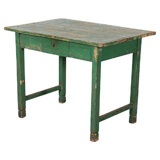 19th Century English Painted Prep Table For Sale