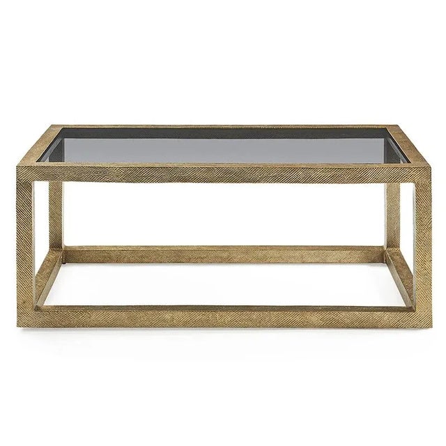 Not Yet Made - Made To Order Woodbridge Furniture Cubit Cocktail Table in Gold For Sale - Image 5 of 5