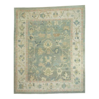 Turkish Oushak Rug 13'1" x 15'1" #18071 For Sale
