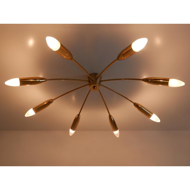 Large Mid-Century Sputnik Ceiling Light from Hillebrand Lighting, 1970s For Sale - Image 9 of 18