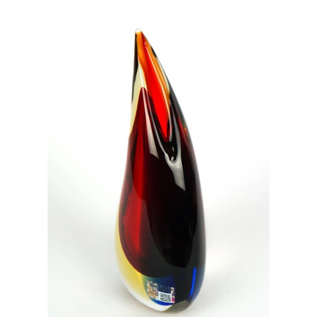 Blown Sommerso Murano Glass Vase by Michele Onesto for Made Murano Glass, 2019 For Sale - Image 6 of 9