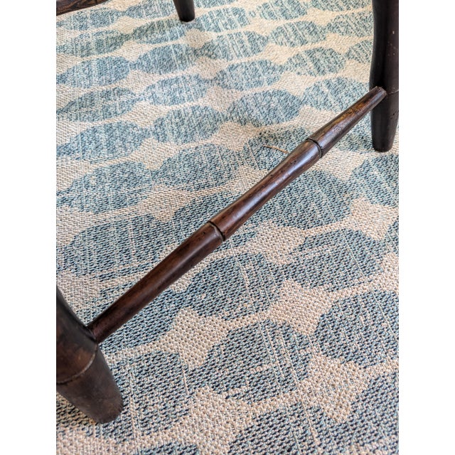 Late 18th Century Windsor Arm Chair Plank Seat Fan-Back New England For Sale - Image 14 of 18