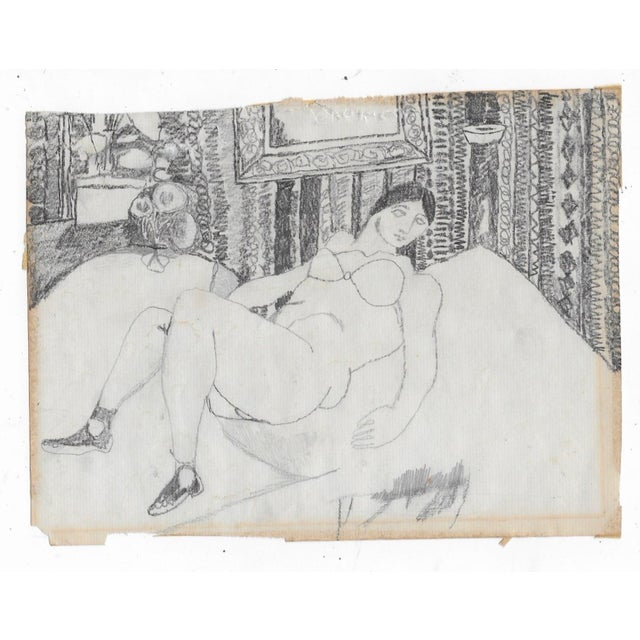 Very early drawingl by Atlanta artist Adrienne Anderson (1949-2020). Anderson earned her MFA from University of Georgia...