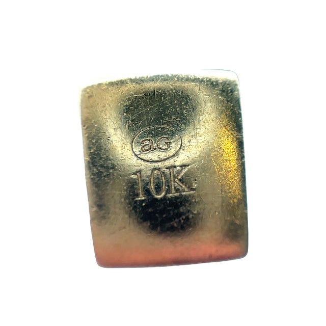 Solid Yellow Gold Diamond Dollar Sign Money Bag Charm/Pendant For Sale In New York - Image 6 of 6