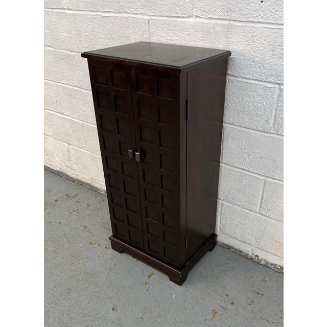 Mid-Century Modern 1990s Unique Tall Jewelry Armoire For Sale - Image 3 of 10