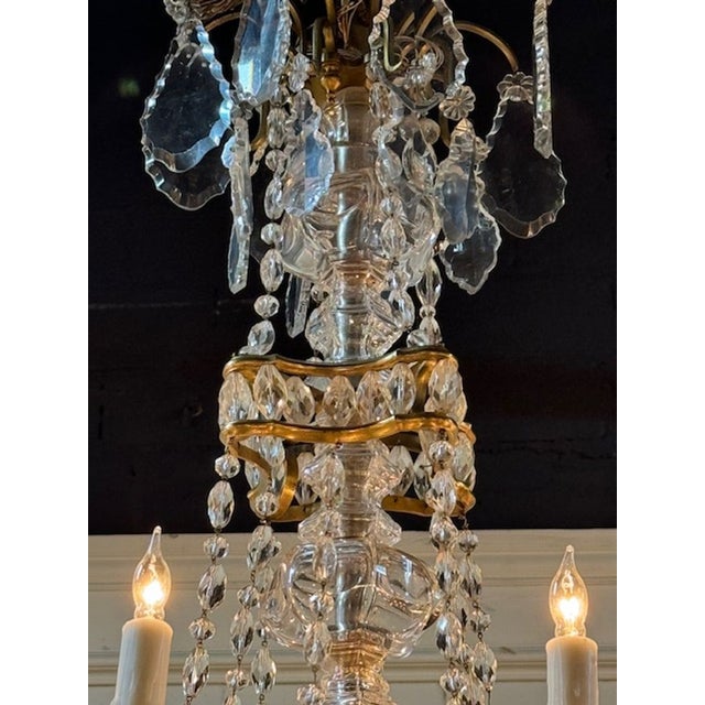 19th Century French Baccarat Manner Chandelier For Sale - Image 4 of 8