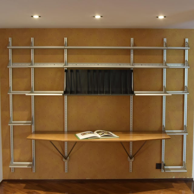 Mid-Century Modern Kaos Modular Wall Shelving System in Aluminum by Antonia Astori for Driade, 1990s For Sale - Image 3 of 12