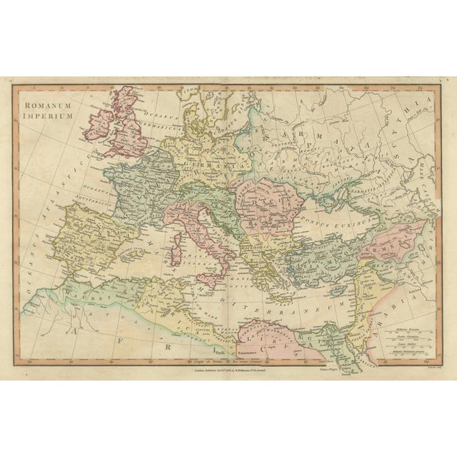 Roman Empire Map by Wilkinson, London, 1817 For Sale - Image 12 of 12