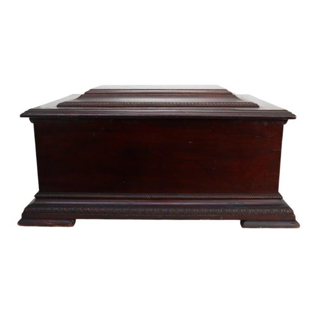 Antique Jacot Music Box Co. Stella Mahogany Disk Player C1890 For Sale - Image 14 of 17