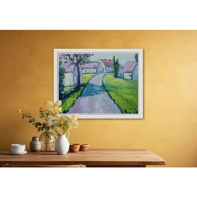 Quiet Places & Journeys — Sunlight and Shadow Play (Original Oil Landscape) For Sale - Image 9 of 12