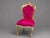 Late 20c Louis XVI Gold Beech Fuchsia Red Chairs-Pair For Sale - Image 6 of 7