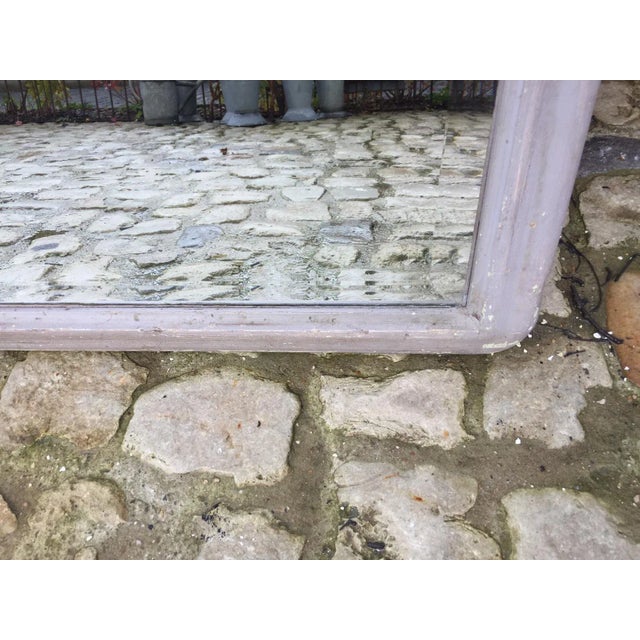 Large Mid-Century Beveled Mirror For Sale - Image 4 of 7