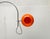 Orange Mid-Century Space Age German Arc Floor Lamp from Wila, 1960s For Sale - Image 8 of 18