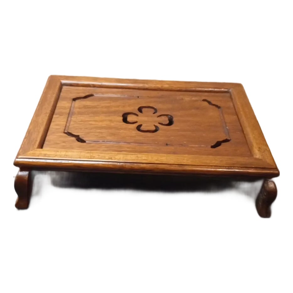 Exquisite Sugar Wood Carved Reticulated Drawer Pedestal Box From ...
