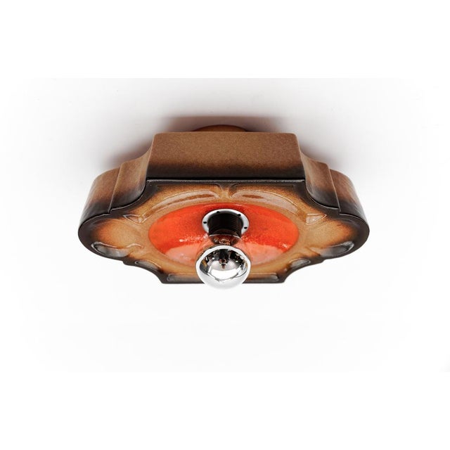 Mid-Century Modern Ceramic Wall Lights, 1960s, Set of 3 For Sale - Image 11 of 14